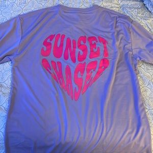 Oversized light purple tee